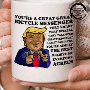 Donald Trump Bike Messenger Coffee Mug