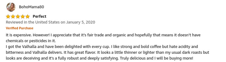 Valhalla Coffee Amazon Review Coffee For Cyclists