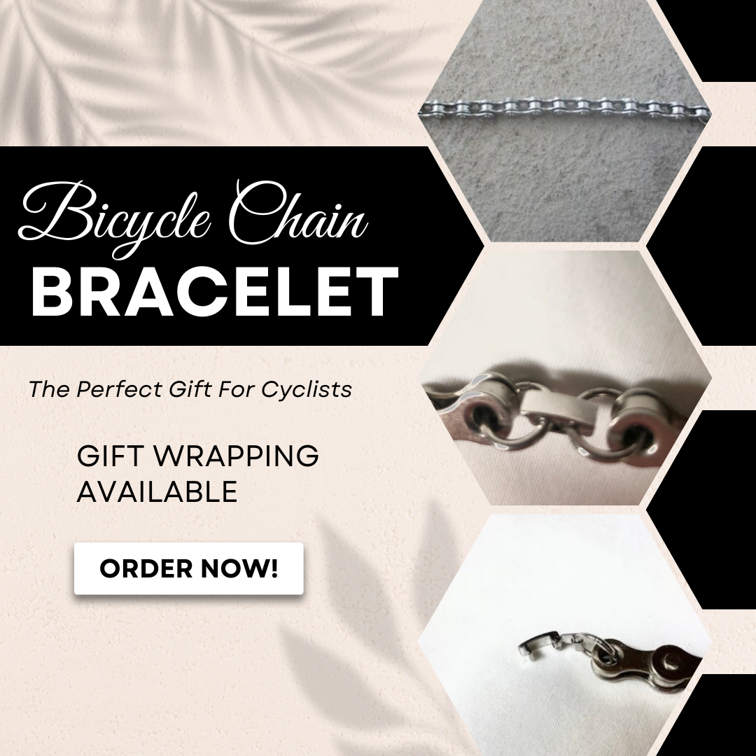 Bicycle chain bracelet for men