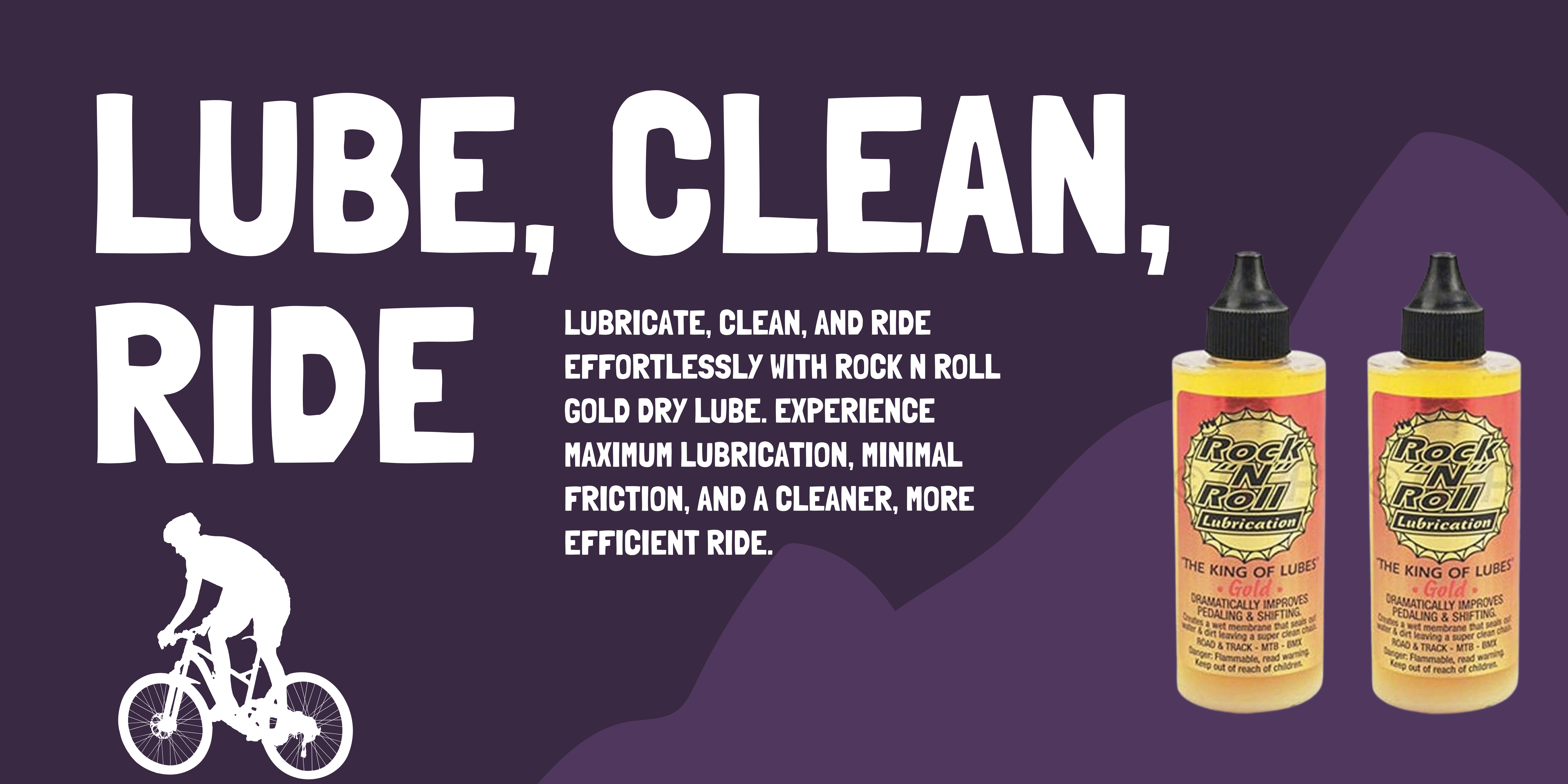 "Get optimum performance and protection for your bicycle chain with the Rock N Roll Gold Dry Chain Lube. Visit SYCONYC.COM to learn more."